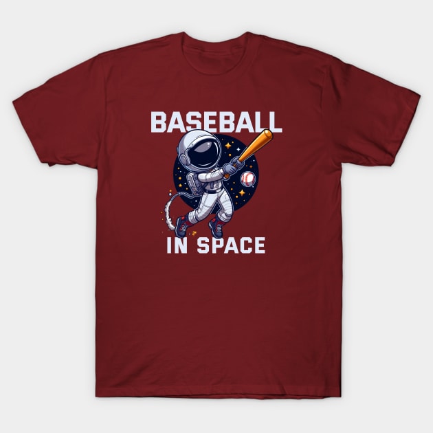 Baseball Space - Play with Astrooo T-Shirt by mirailecs